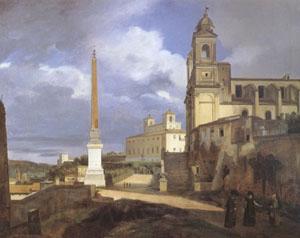 Francois-Marius Granet The Church of Trinita dei Monti in Rome (mk05) Germany oil painting art